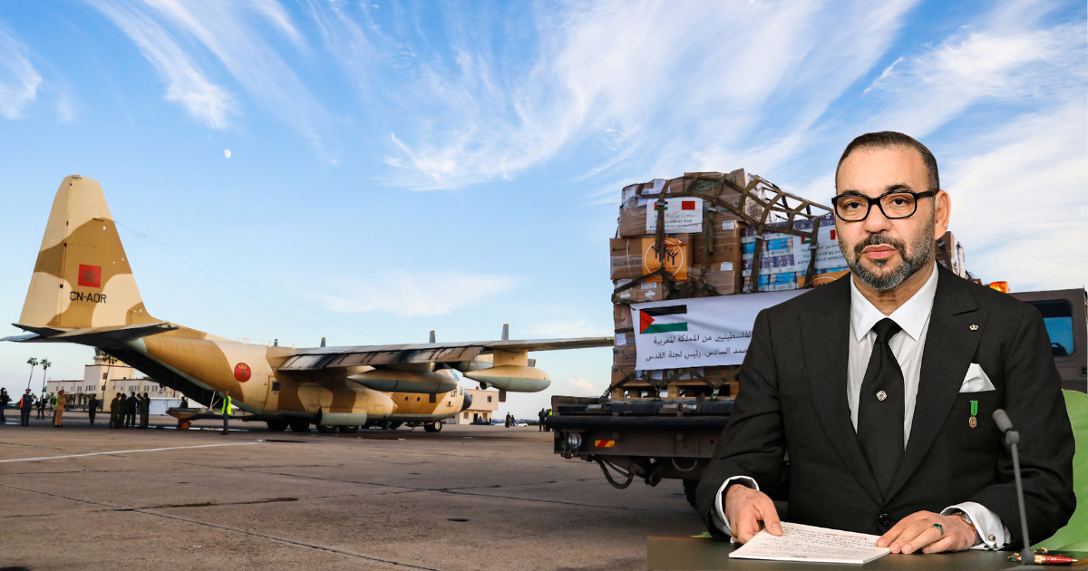 مساعدات انسانية مغربية لقطاع غزة