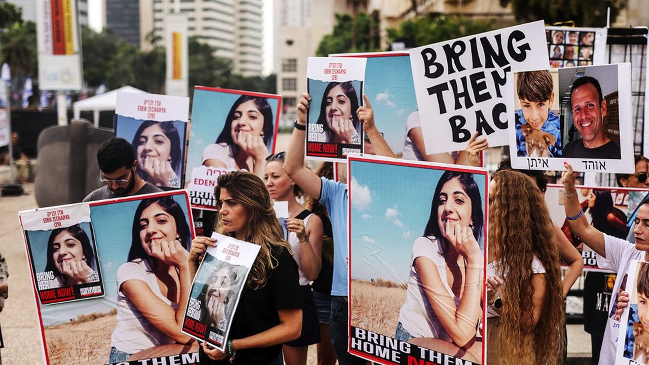 الرهائن الاسرائيلية في غزة