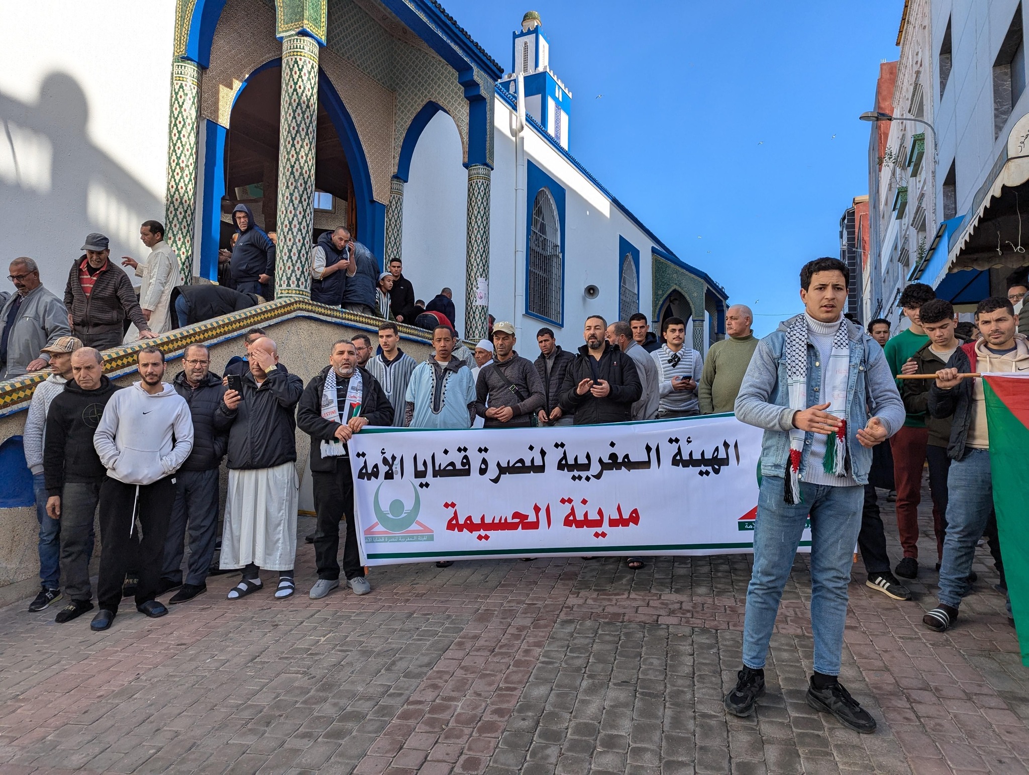 احتجاجات المغاربة تضامنا مع غزة